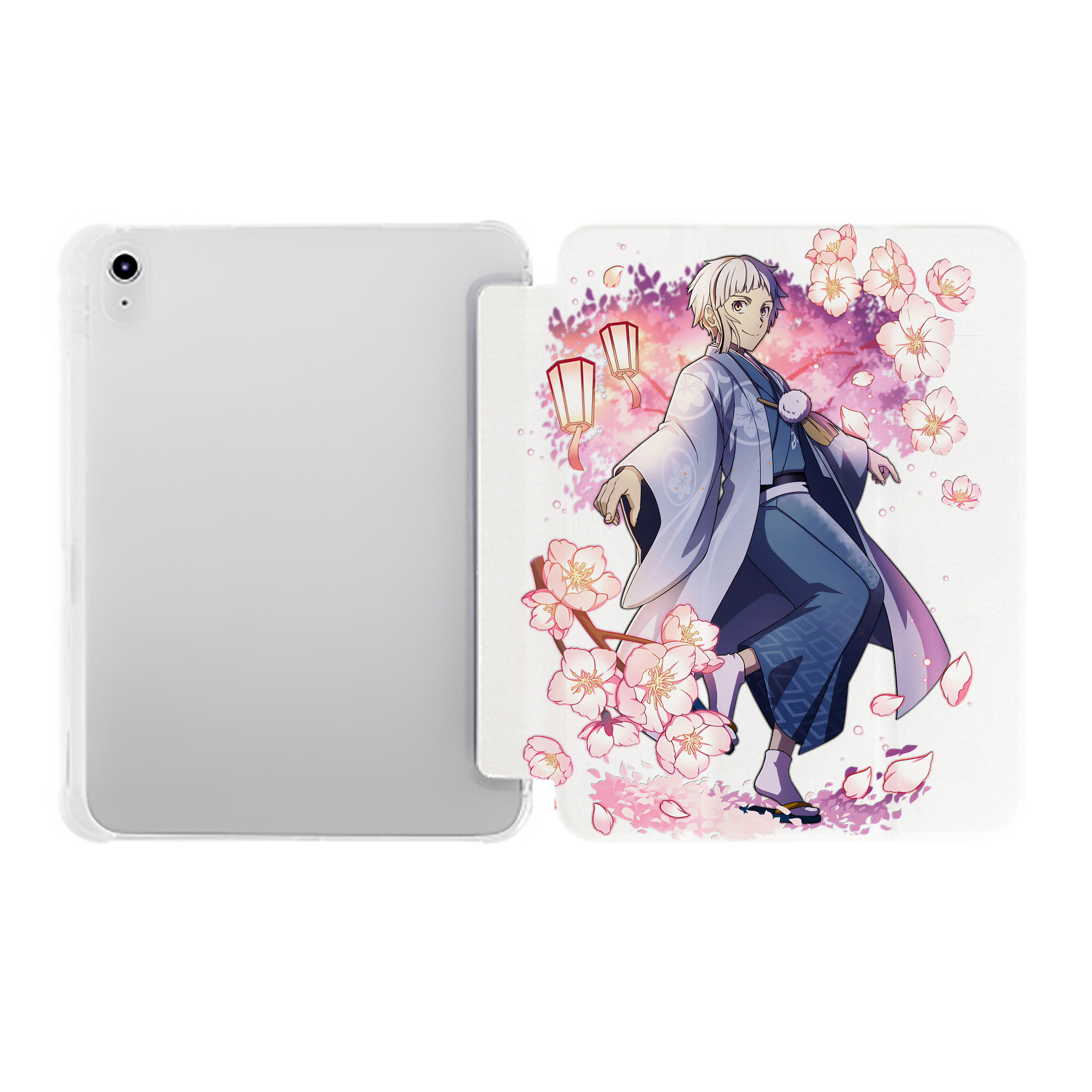 （画像用） 文豪ストレイドッグス Bungo Stray Dogs IPad ケース ペン収納付き 三つ折りスタンド PUレザー×シリコン 対応機種9.5/10.5/10.9インチ